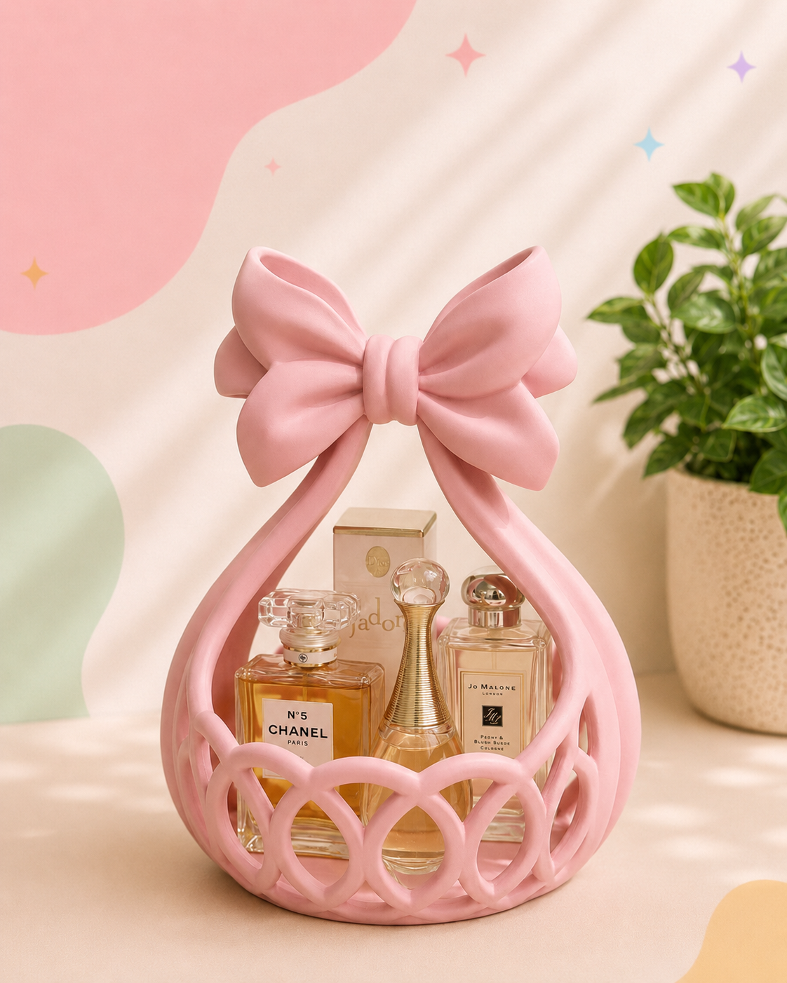 Bow Perfume Display | Organizador de Perfumes com Laço